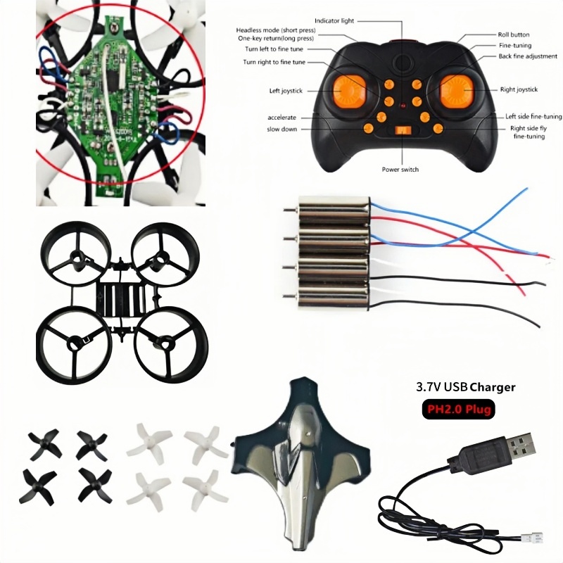 Rc Helicopter Tool Kit - ชุดโดรน DIY ครบชุด 2.4G 6Axis Gyro