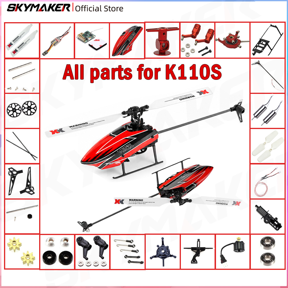 Rc Helicopter Coaxial - WLtoys XKS K110 K110S เฮลิคอปเตอร์บังคับวิทยุ อะไหล่แท้