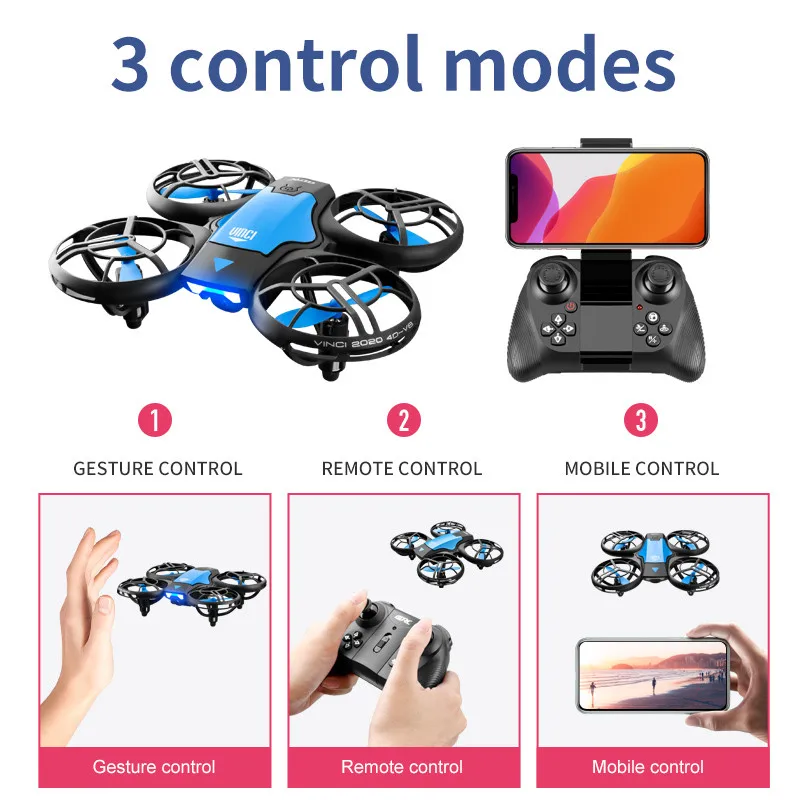 โดรน V8 รุ่นใหม่ขนาดเล็ก 4K ระ - Rc Helicopter Case บทวิจารณ์และราคา